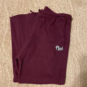 Maroon Victoria’s Secret PINK sweatpants